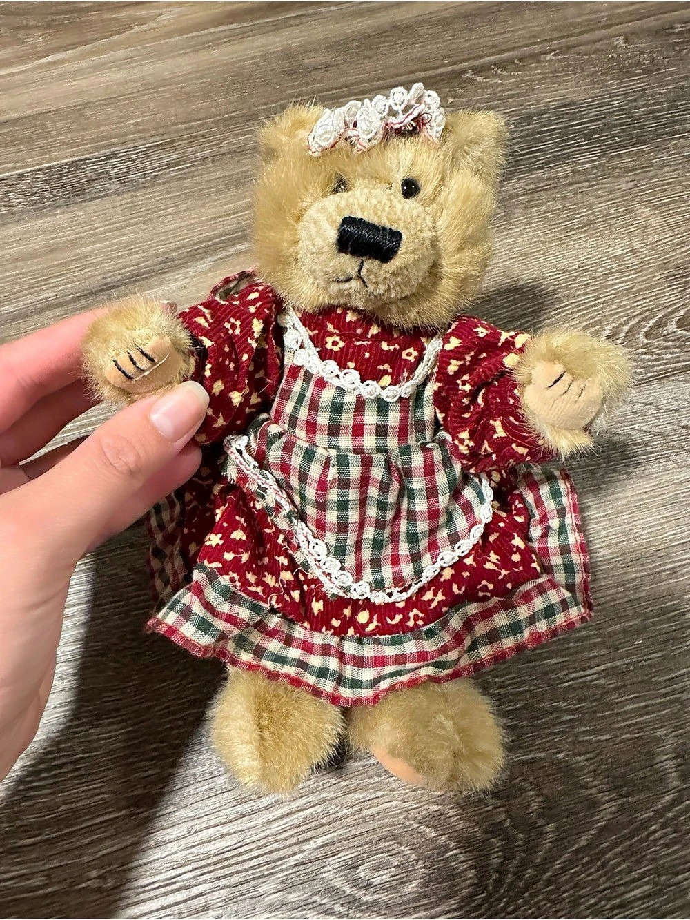 Boyd Holiday Teddy Bear Plaid Dress